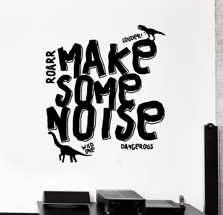 Наклейка на стену Динозавры Рептилии Монстры Слова Надпись Фраза Виниловая наклейка (ed1451)
