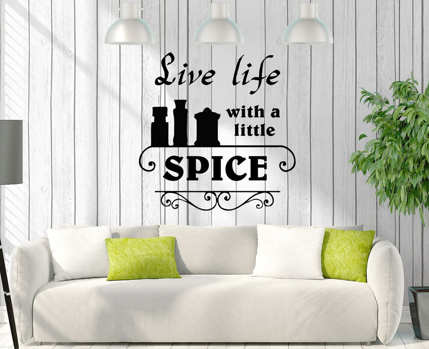 Wall Decal Kitchen Quote Words Decor Spices Cafe Cooking Vinyl Sticker (ed1468)