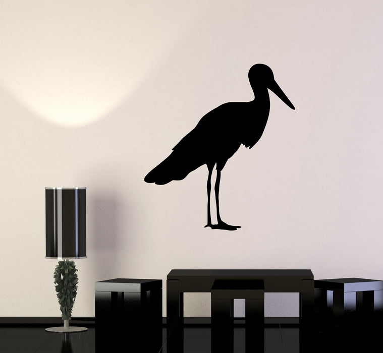 Wall Decal Bird Animals Heron Collection Stork Silhouette Shadow Vinyl Sticker (ed1474)