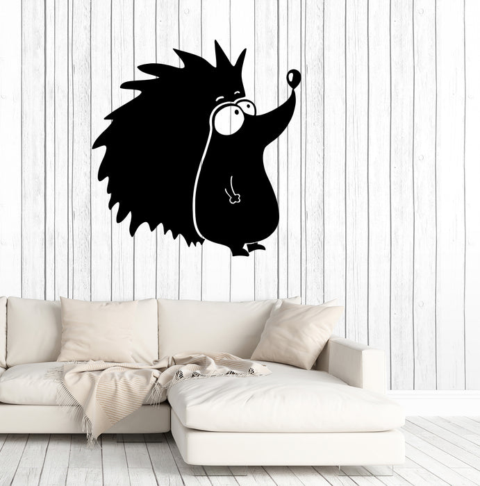 Wall Decal Animal Hedgehog Funny Kids Room Decor Vinyl Sticker (ed1499)