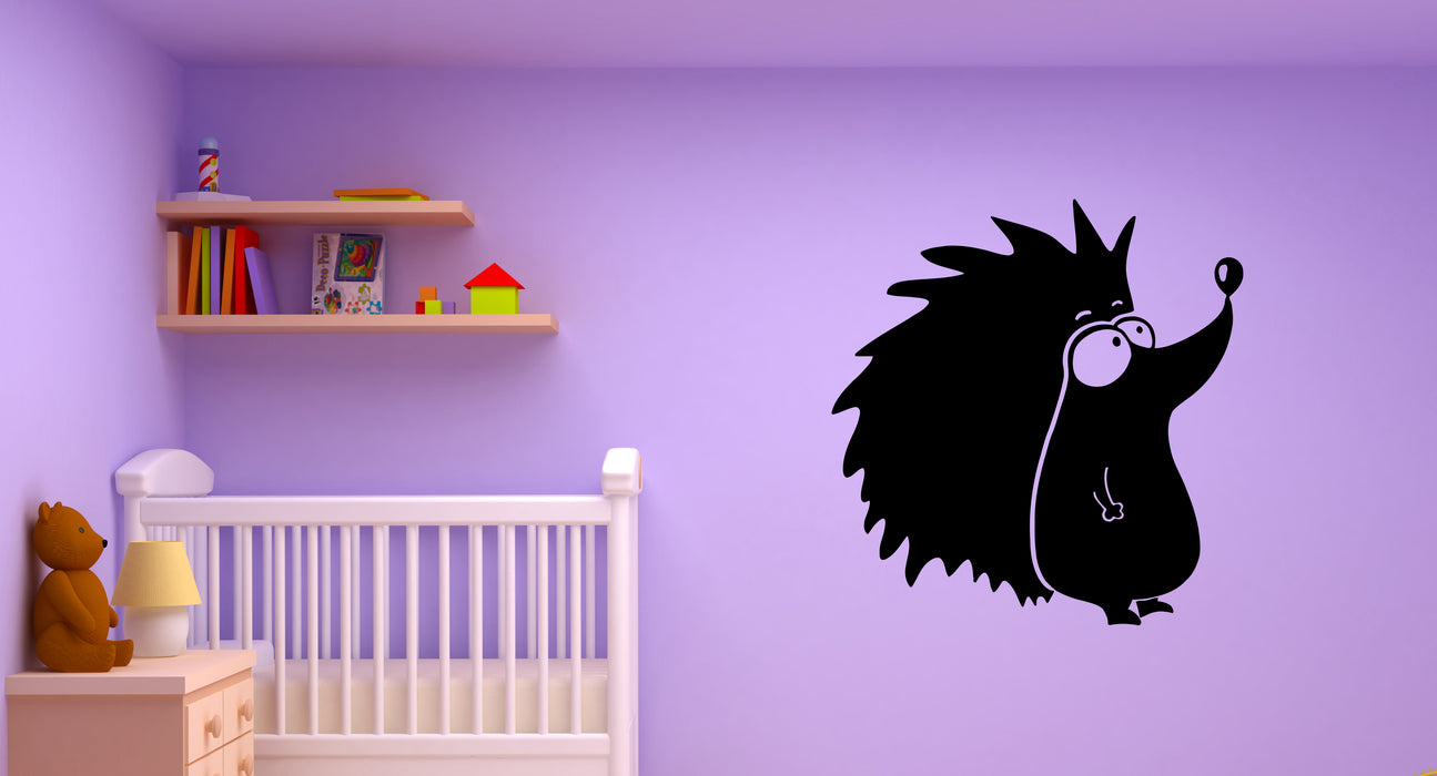 Wall Decal Animal Hedgehog Funny Kids Room Decor Vinyl Sticker (ed1499)