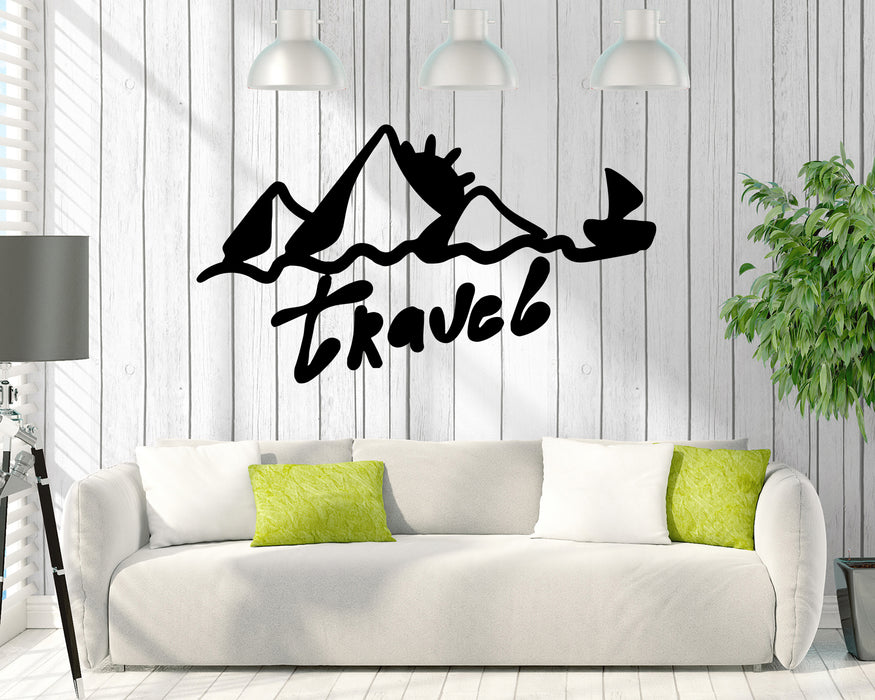 Wall Decal Travel Nature Tourism Sport Landscape Vinyl Sticker (ed1500)