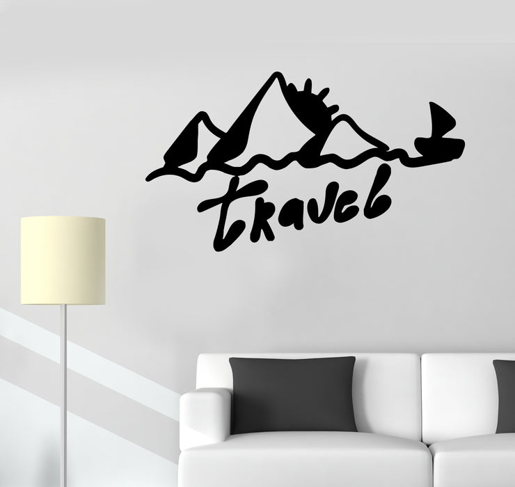 Wall Decal Travel Nature Tourism Sport Landscape Vinyl Sticker (ed1500)