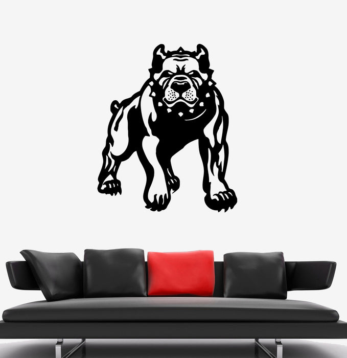 Wall Decal Evil Angry Dog Pit Bull Beast Pet Vinyl Sticker (ed1504)