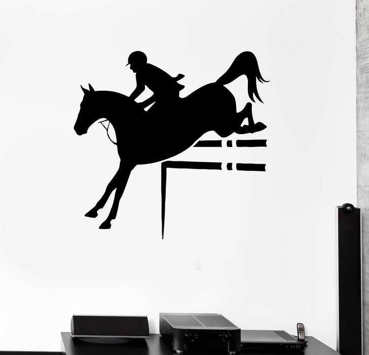 Wall Decal Horse Rider Sport Horse Riding Vinyl Sticker (ed1506)
