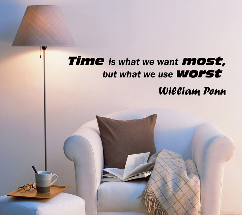 Autocollant mural en vinyle avec citation inspirante sur la philosophie du bureau (ed1547) (22,5 po x 5,5 po)