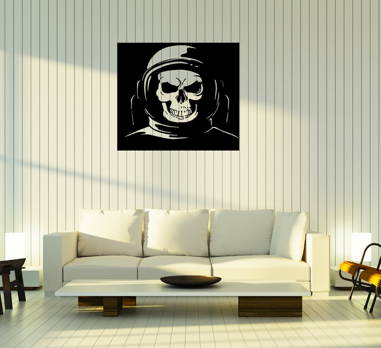Wall Decal Skeleton Skull Astronaut Cosmos Space Suit Universe Vinyl Sticker (ed1601)