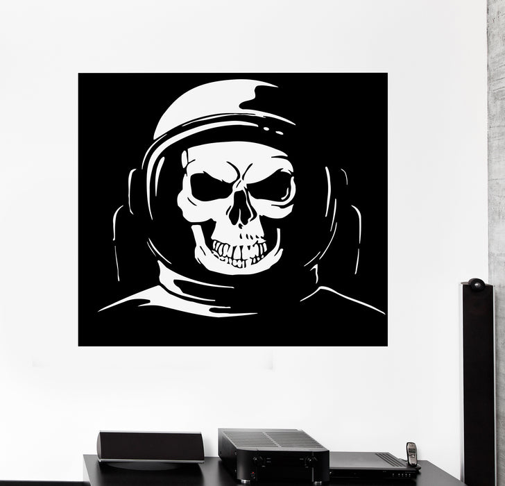 Wall Decal Skeleton Skull Astronaut Cosmos Space Suit Universe Vinyl Sticker (ed1601)