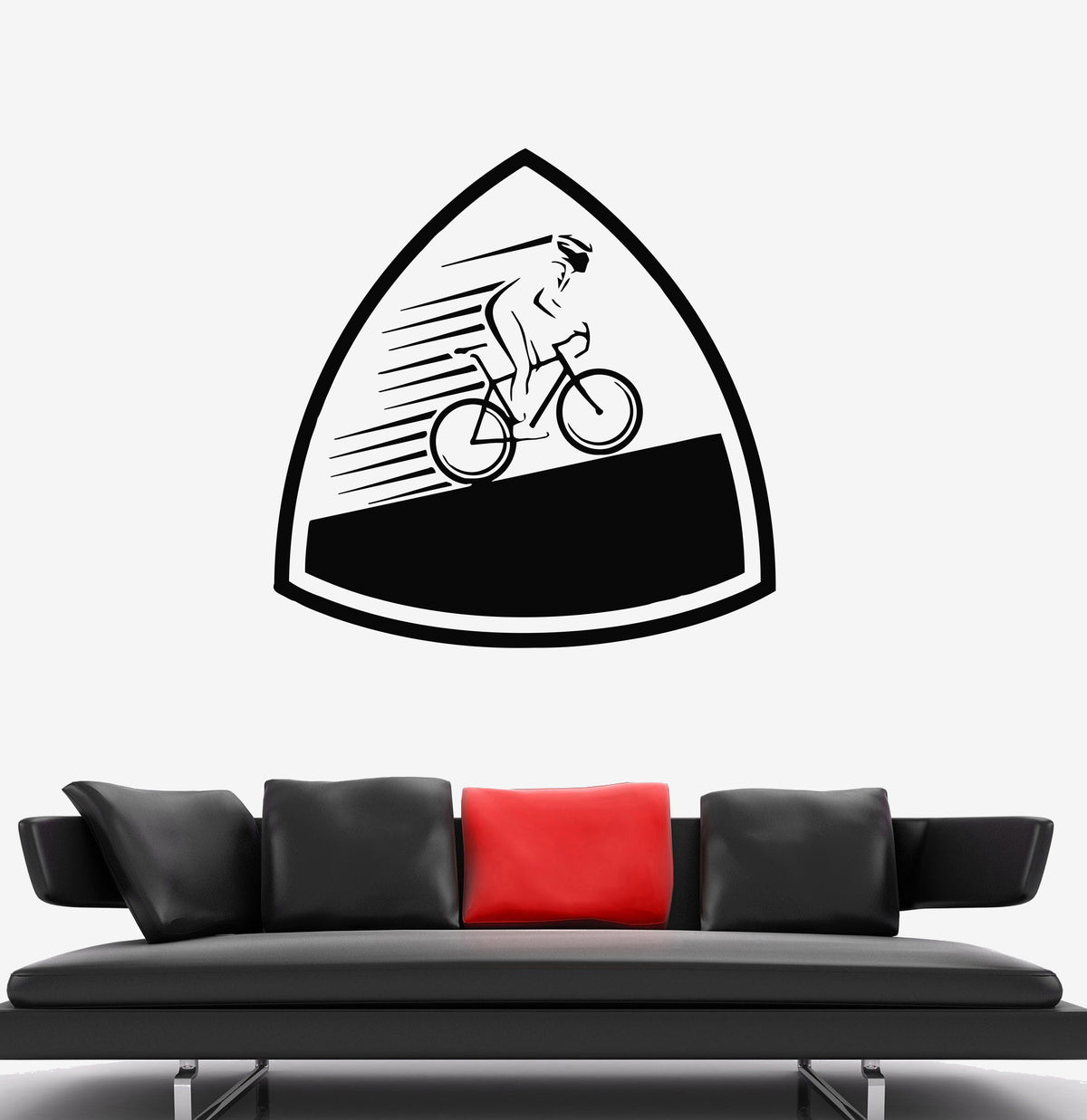 Wall Decal Sports Cycling Bike Speed Race Vinyl Sticker (ed1657 ...