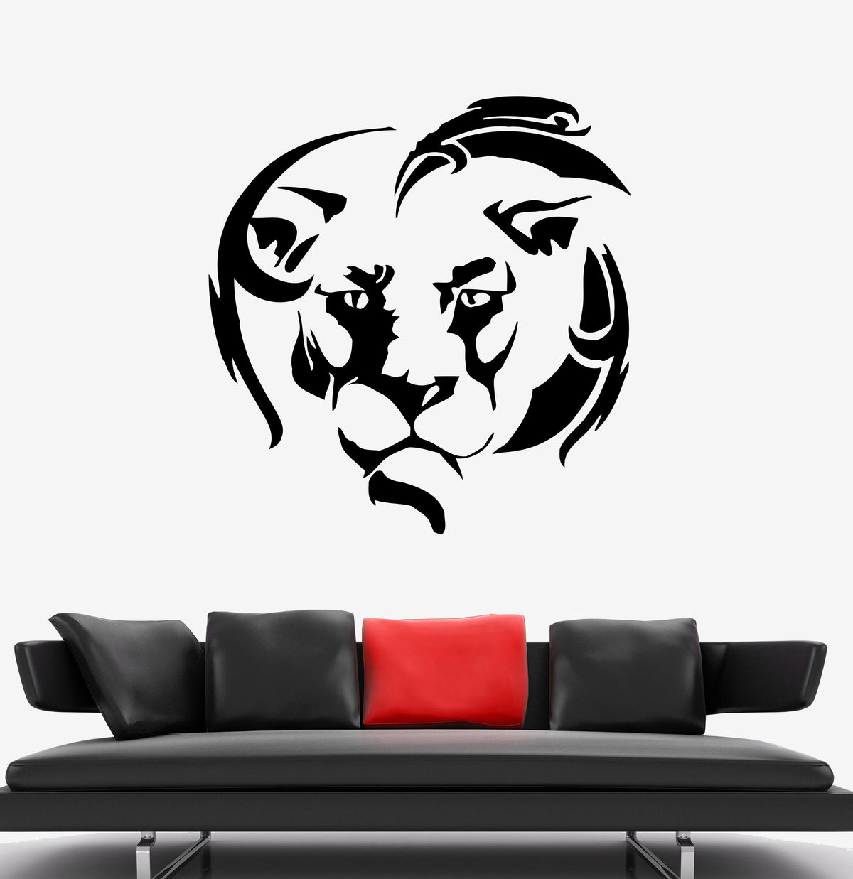 Wall Decal Lion Head King Animal Africa Mane Vinyl Sticker (ed1665 ...