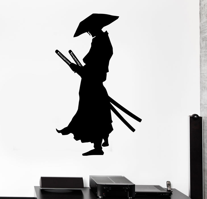 Wall Decal Samurai Warrior Japan Sword Knight Ronin East Vinyl Sticker (ed1718)