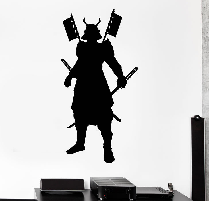 Wall Decal Samurai Warrior Japan Sword Knight Armor Army Vinyl Sticker (ed1719)