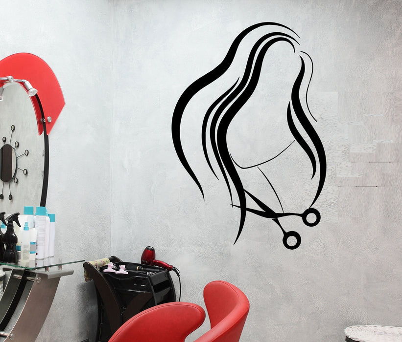 Wall Decal Barber Haircut Hairstyle Style Fashion Beauty Salon Vinyl Sticker (ed1730)