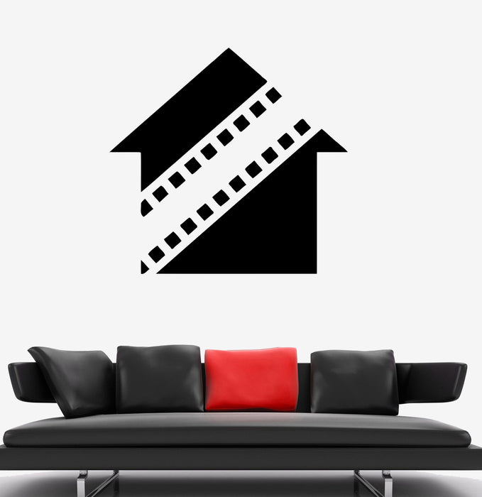 Wall Decal House Building Symbol Cinema Film Vinyl Sticker (ed1732)