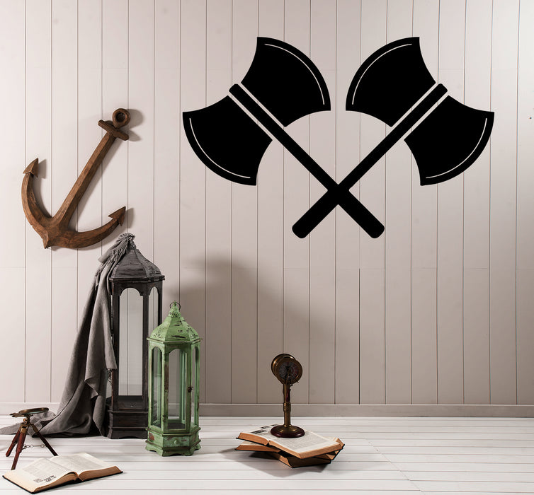 Wall Decal Weapons Medieval Axes Army Knights Vinyl Sticker (ed1744)