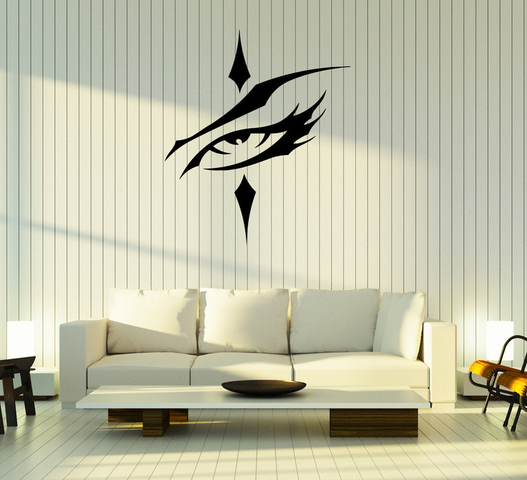 Наклейка на стену Глаз девушки Взгляд Красивая Виниловая наклейка (ed1755)