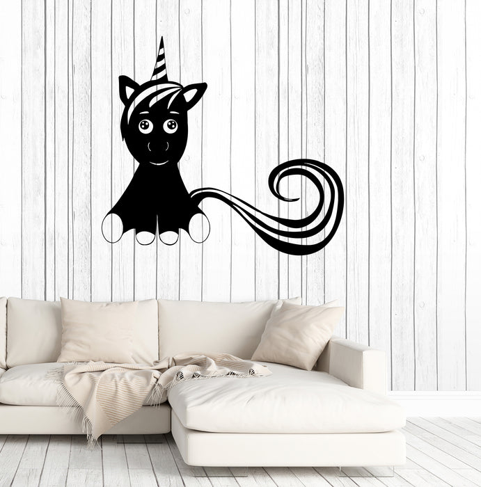 Vinyl Wall Decal Unicorn Baby Pony Nursery Decor For Children's Rooms —  Wallstickers4you
