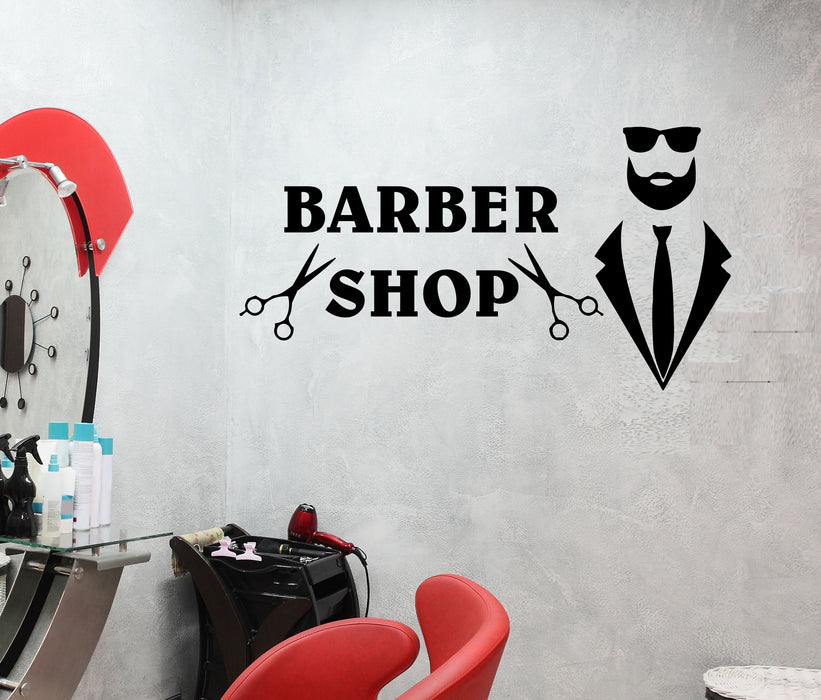 Wall Decal Barber Shop Style Fashion Beauty Words Vinyl Sticker (ed1795)