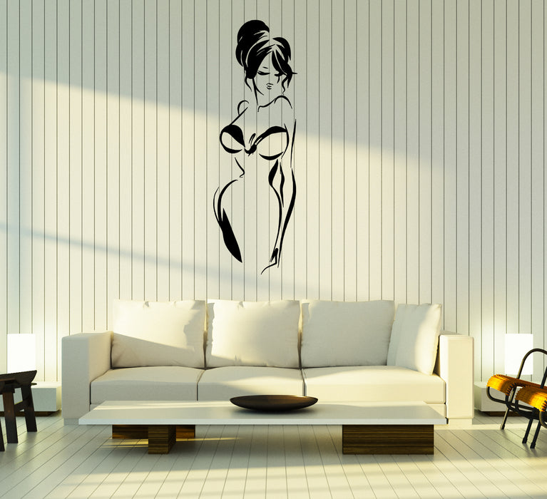 Wall Decal Sexy Girl Beautiful Woman Fashion Vinyl Sticker (ed1826)