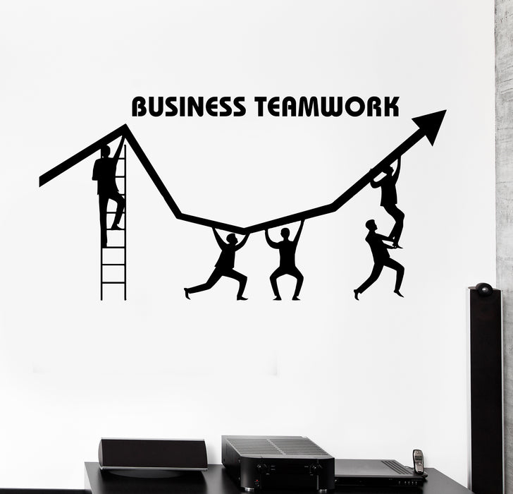 Wall Decal Business Teamwork Group Work Office Vinyl Sticker (ed1827)