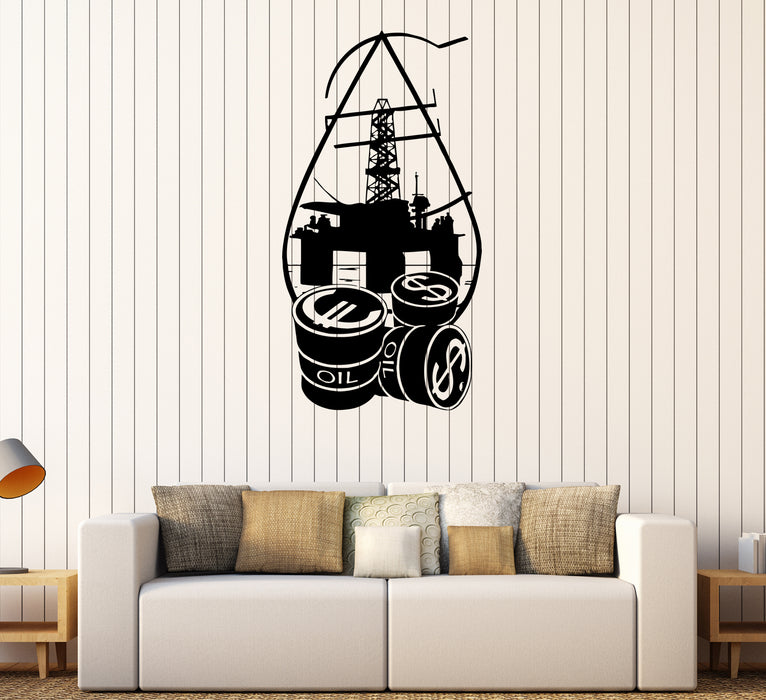 Wall Decal Oil And Gas Industry Energy Money Vinyl Sticker (ed1841)