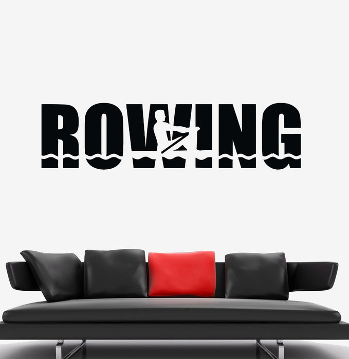 Wall Decal Sport Rowing Competition Decor Word Vinyl Sticker (ed1844)