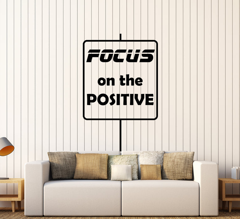 Wall Decal Lettering Sign Positive Quotes Wise Vinyl Sticker (ed1872)