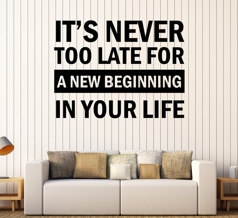 Autocollant mural en vinyle avec mots de sagesse inspirants, signe positif de la vie sur les fenêtres (ed1891)