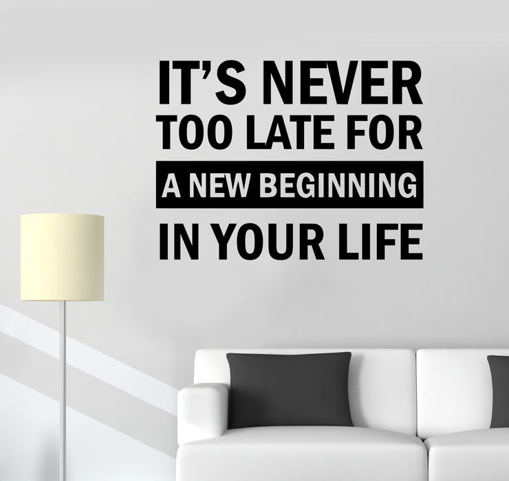 Autocollant mural en vinyle avec mots de sagesse inspirants, signe positif de la vie sur les fenêtres (ed1891)