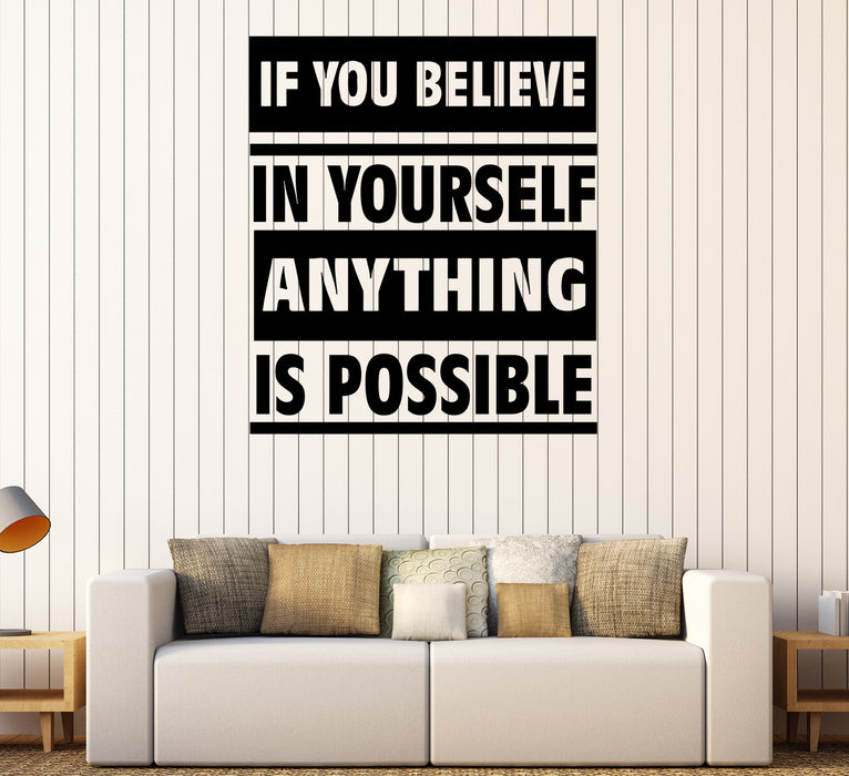 Wall Decal Inspirational Quote Motivational Lettering Vinyl Sticker (ed1902)