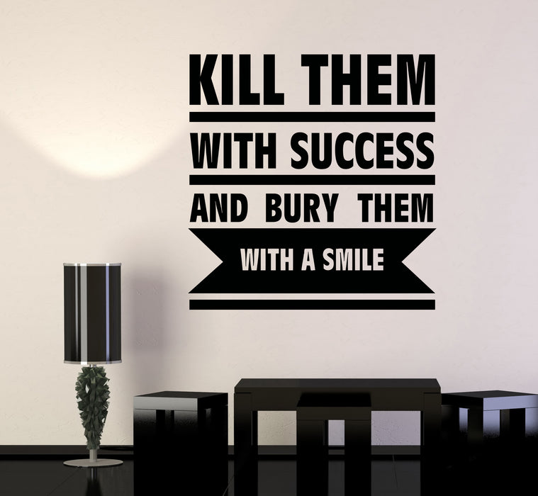 Wall Decal Positive Quotes Success Motivational Words Vinyl Sticker (ed1905)