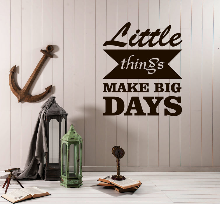 Wall Decal Big Days Lettering Office Motivational Vinyl Sticker (ed1912)