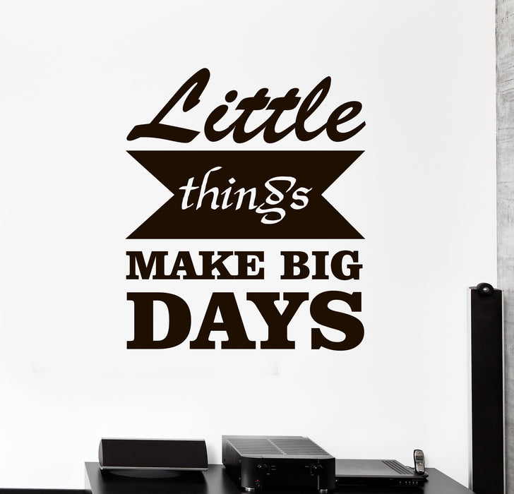 Wall Decal Big Days Lettering Office Motivational Vinyl Sticker (ed1912)