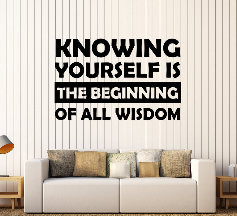 Wall Decal Words of Wisdom Inspirational Office Lettering Vinyl Sticker (ed1955)