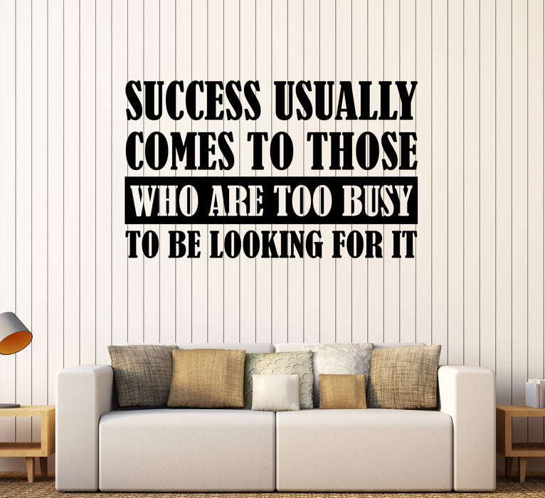 Wall Decal Motivational Words of Wisdom Success Quote Vinyl Sticker (ed1962)