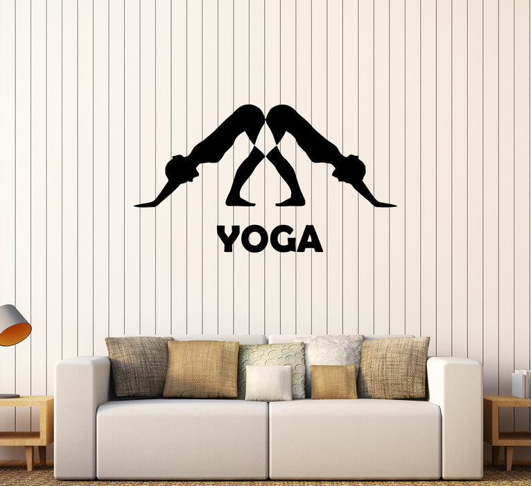 Wall Decal Yoga Sports Fitness Center Meditation Vinyl Sticker (ed1968)