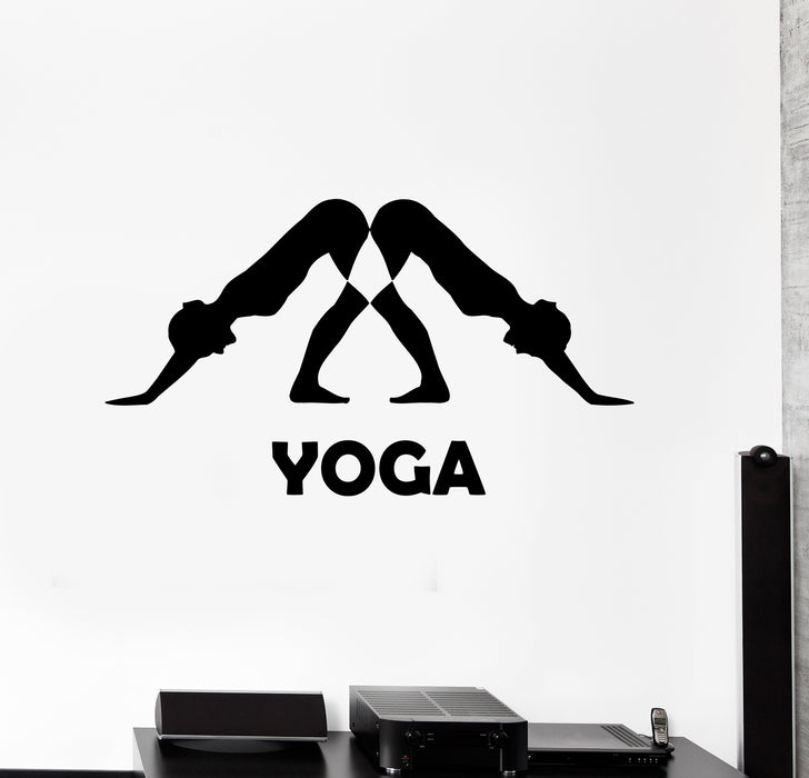 Wall Decal Yoga Sports Fitness Center Meditation Vinyl Sticker (ed1968)