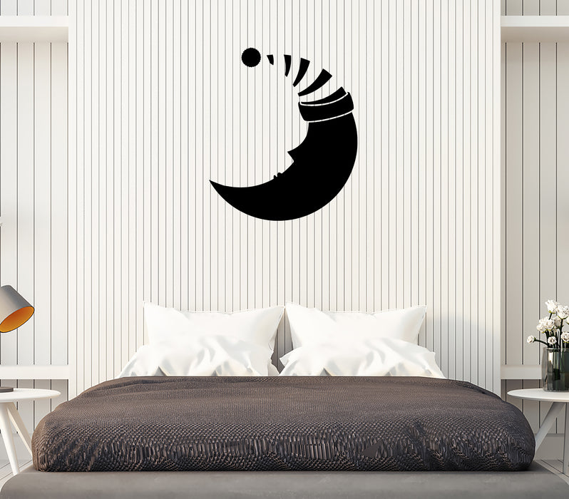 Wall Decal Crescent Moon Night Sleep Bedroom Decor Vinyl Sticker (ed1972)