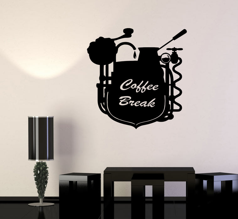 Wall Decal Coffee Break Coffee Shop Restaurant Cafe Vinyl Sticker (ed1977)