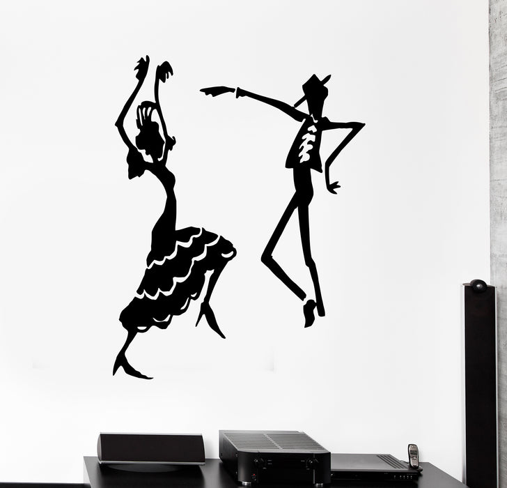 Wall Decal Spanish Flamenco Dancing Dancers Vinyl Sticker (ed1978)