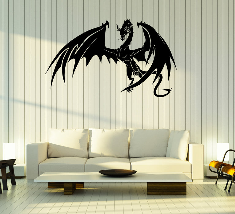 Wall Decal Dragon Middle Ages Chimera Monster Lizard Vinyl Sticker (ed1992)