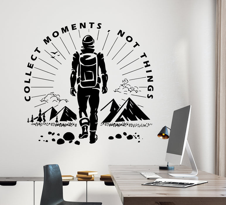 Wall Decal Adventure Travel Hike Phrase Quote Vinyl Sticker (ed2015)
