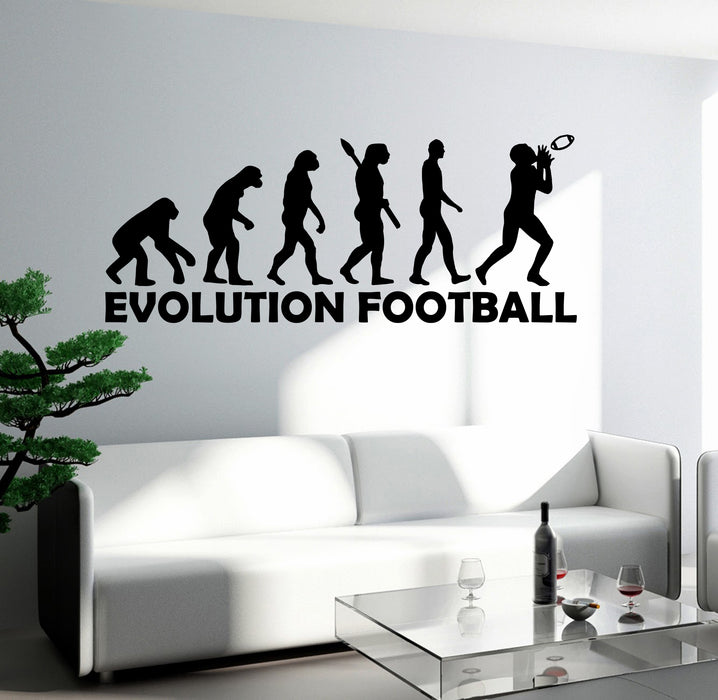 Wall Decal Evolution Football Sport Rugby Vinyl Sticker (ed2080)