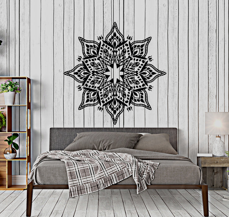 Autocollant mural motif symbole indien décor ornement étoile vinyle autocollant (ed2102)