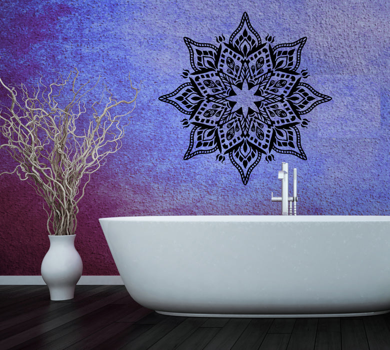 Autocollant mural motif symbole indien décor ornement étoile vinyle autocollant (ed2102)