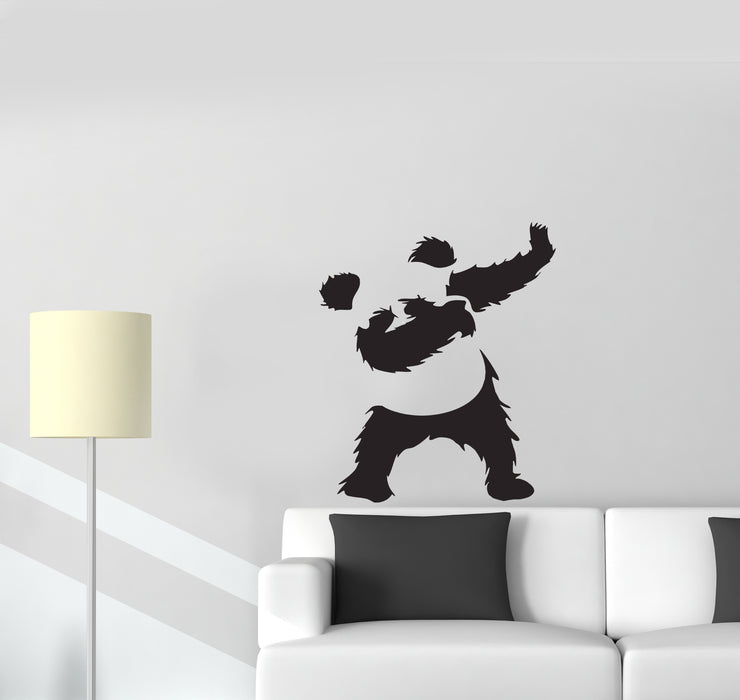 Wall Decal Animal Cool Panda Dance Bear Vinyl Sticker (ed2145)