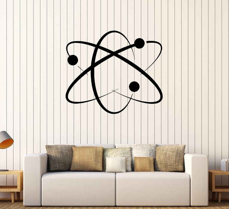 Wall Decal Atom Ions Molecules Electrons Physics Vinyl Sticker (ed2193)