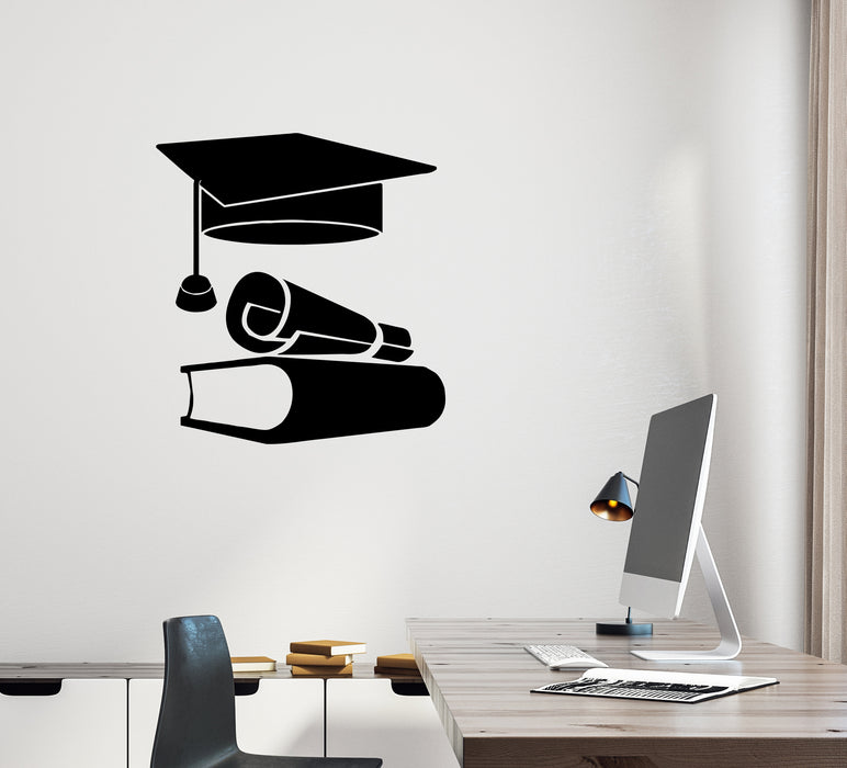 Autocollant mural en vinyle pour livres d'éducation, université, école, étude (ed2198)