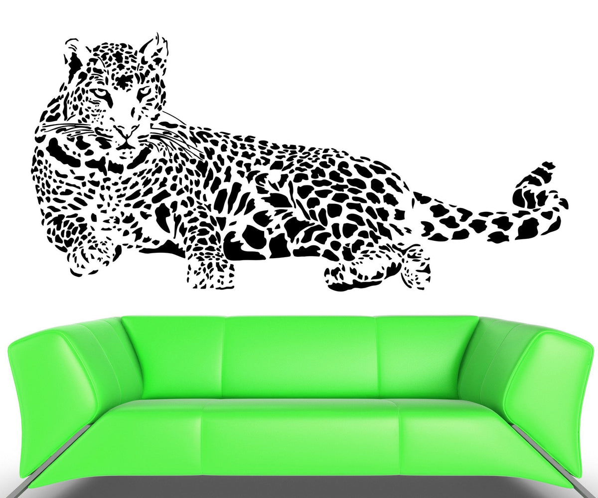 Wall Decal Predator Animal Wild Cat Jaguar Cheetah Beast Vinyl Sticker ...