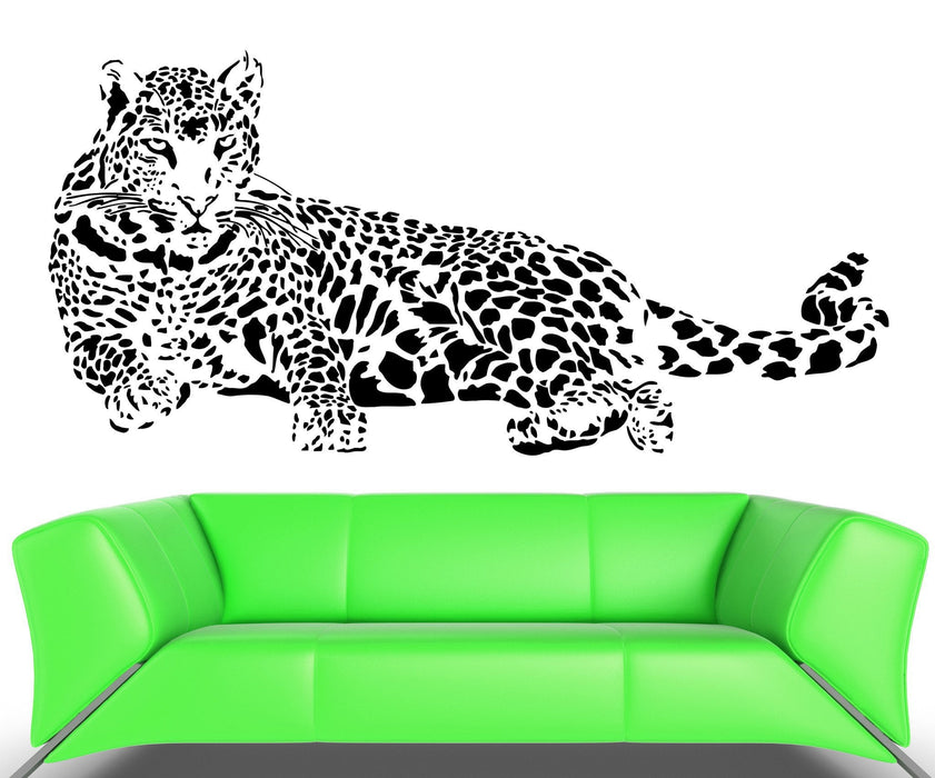 Wall Decal Predator Animal Wild Cat Jaguar Cheetah Beast Vinyl Sticker Unique Gift (ed368)